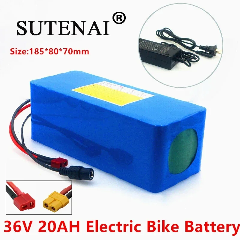 36V Battery 10S4P 20Ah Battery Pack 500W High Power Battery 42V 20000mAh E-bike electric bicycle BMS With xt60 Plug +42v Charger
36V Battery 10S4P 20Ah Battery Pack 500W High Power Battery 42V 20000mAh E-bike electric bicycle BMS With xt60 Plug +42v Charger