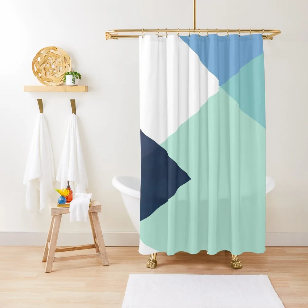Geometrics - seafoam & blue concrete Shower Curtain Cover Luxury Bathroom Shower Bath Curtain
Geometrics - seafoam & blue concrete Shower Curtain Cover Luxury Bathroom Shower Bath Curtain