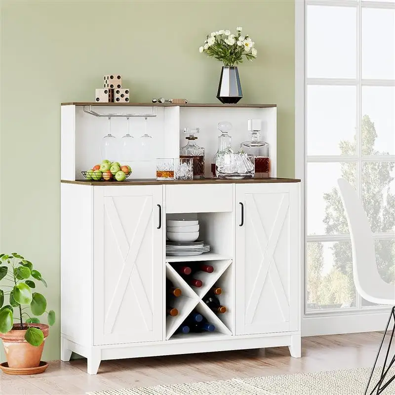 WFS Wine Bar,Cabinet with Hutch,Storage Cabinet,with Wine Rack, Buffet Sideboard,Dining Room, White
WFS Wine Bar,Cabinet with Hutch,Storage Cabinet,with Wine Rack, Buffet Sideboard,Dining Room, White