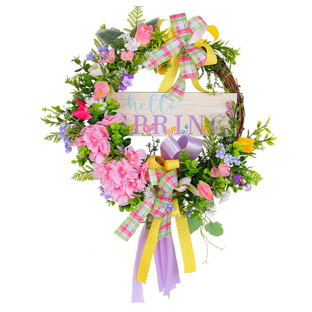 Spring Wreath Colorful Ribbon Spring Bow Garland Front Door Hanging Wreath Ornaments Farmhouse Garland Photography Props
Spring Wreath Colorful Ribbon Spring Bow Garland Front Door Hanging Wreath Ornaments Farmhouse Garland Photography Props