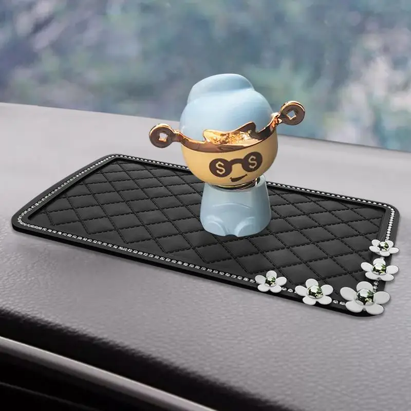 Автомобильный коврик для приборной панели телефона, нескользящий липкий коврик с захватом, нескользящий коврик из ПВХ, коврики для хранения для приборной панели автомобиля
Автомобильный коврик для приборной панели телефона, нескользящий липкий коврик с захватом, нескользящий коврик из ПВХ, коврики для хранения для приборной панели автомобиля