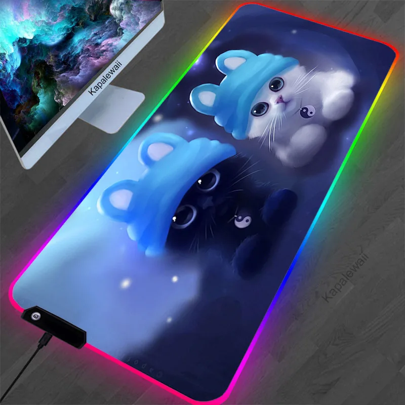 RGB Cute Mouse Pad LED Light Computer Pads Gaming Accessories Mousepad XXL Gamer Desk Mat PC Keyboard Laptop Anime Mouse Carpet
RGB Cute Mouse Pad LED Light Computer Pads Gaming Accessories Mousepad XXL Gamer Desk Mat PC Keyboard Laptop Anime Mouse Carpet