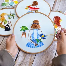 20cm Embroidery DIY Kit Beginner Cross Stitch Set Needlework Accessory Hand Sewing Material Adult Craft Home Decor Handcraft AJ2
20cm Embroidery DIY Kit Beginner Cross Stitch Set Needlework Accessory Hand Sewing Material Adult Craft Home Decor Handcraft AJ2