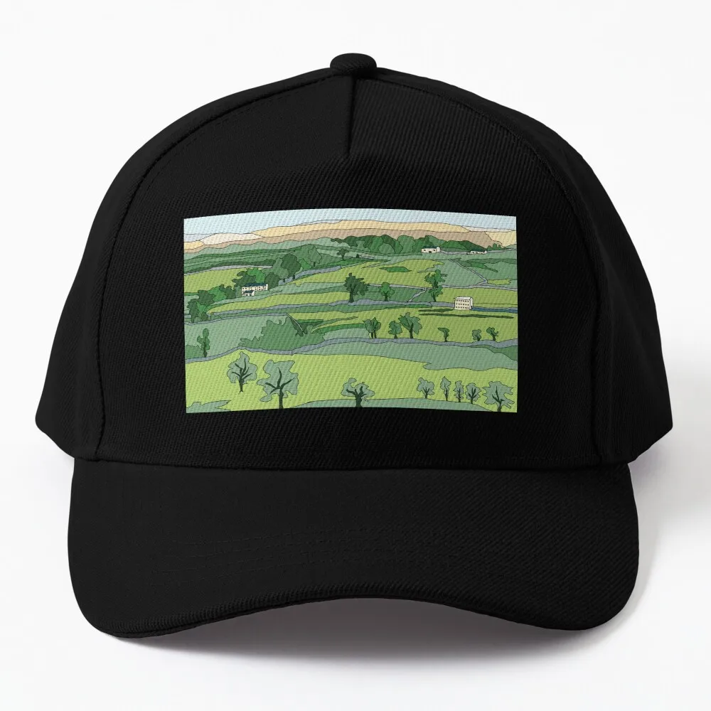 

Swaledale, йоркширский национальный парк-цифровая художественная бейсболка, походная Кепка, кепка для гольфа, кепки для регби для мужчин и женщин