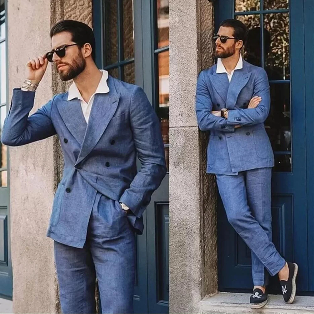 2023 Linen Fabric Men's Suits Bridegroom Tuxedo For Wedding Custom Made Fashion Male Blazer 3-Piece Jacket+Pants
2023 Linen Fabric Men's Suits Bridegroom Tuxedo For Wedding Custom Made Fashion Male Blazer 3-Piece Jacket+Pants