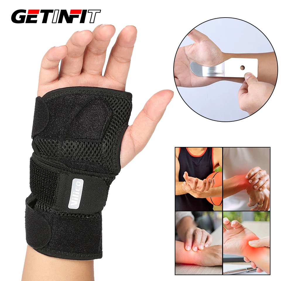 

Breathable Wrist Support Hand Sprain Tendinitis Wristband Arthritis Carpal Tunnel Professional Splint Wrist Brace Protector Band