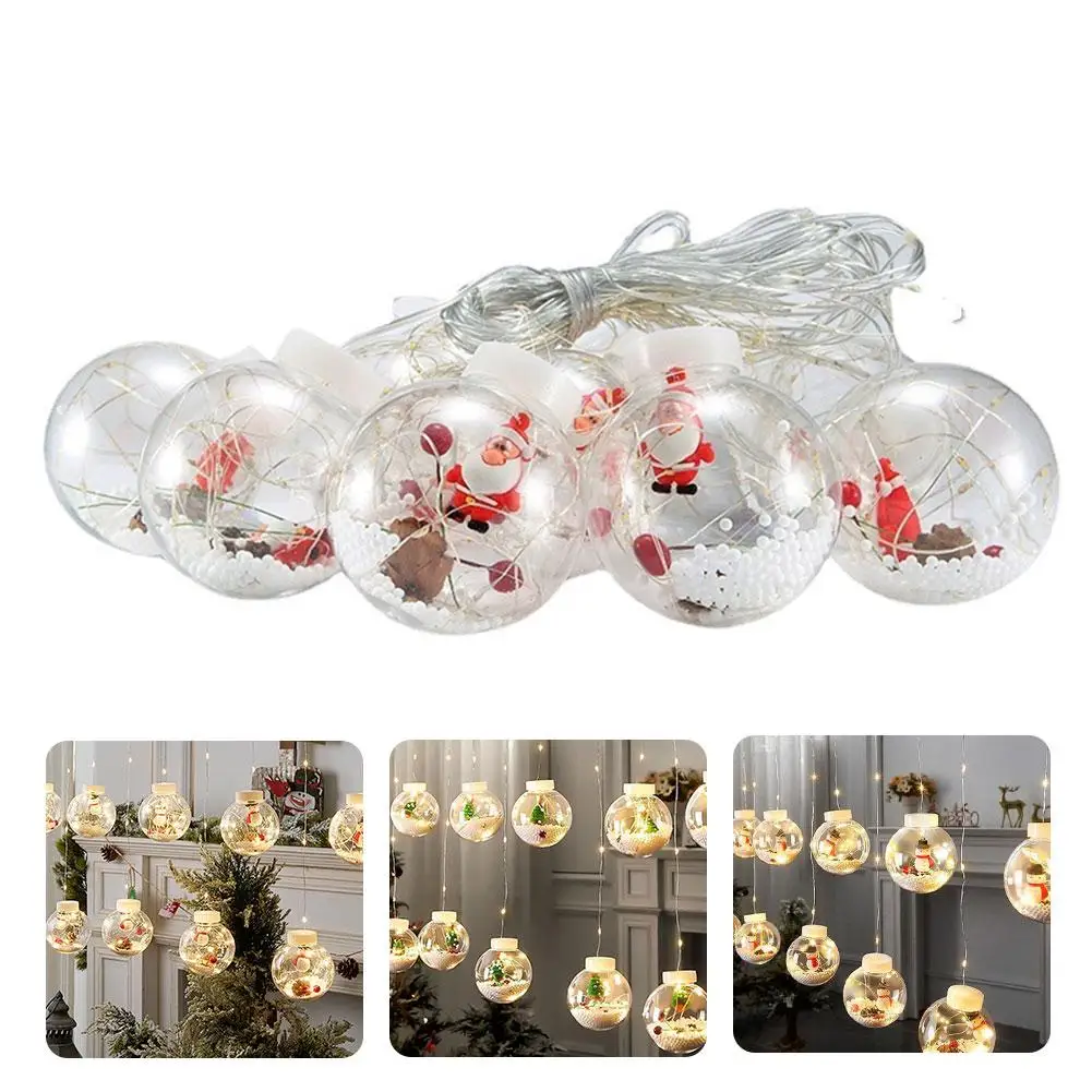 LED Christmas Curtain Light String DIY Christmas Ball Year New Party Gift Claus Light Christmas Tree Decoration Pack Santa P8X2
LED Christmas Curtain Light String DIY Christmas Ball Year New Party Gift Claus Light Christmas Tree Decoration Pack Santa P8X2