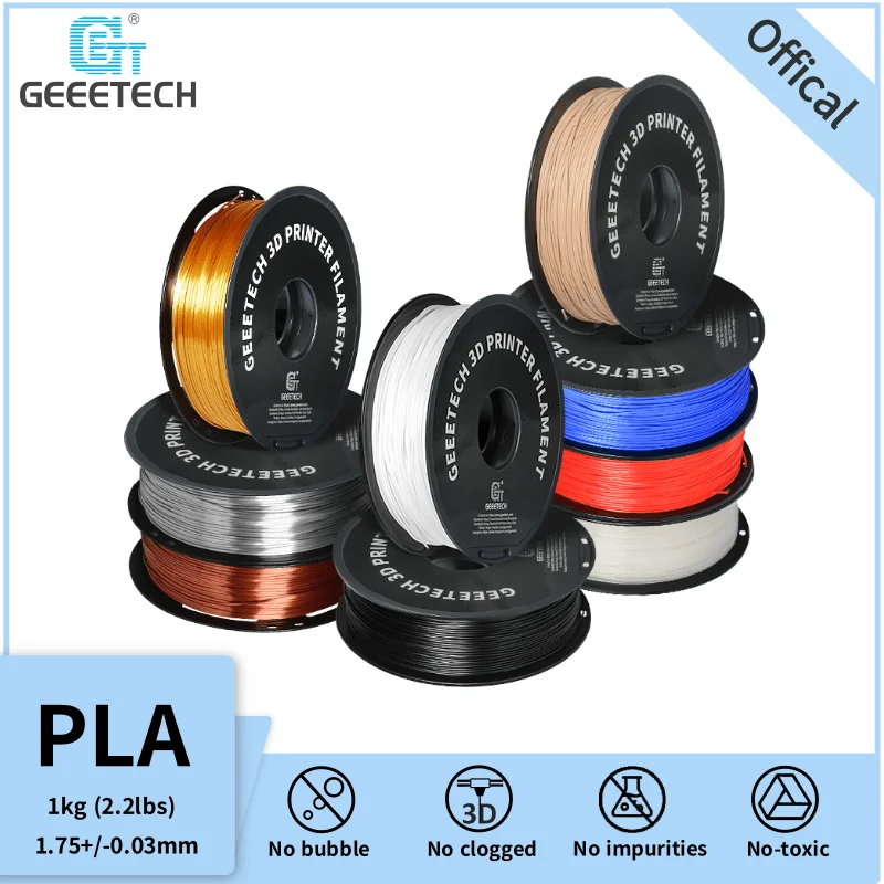 Geeetech GEEETECH PLA filament 1.75mm Silk Violet Imprimante 3D Filament PLA Officiel 