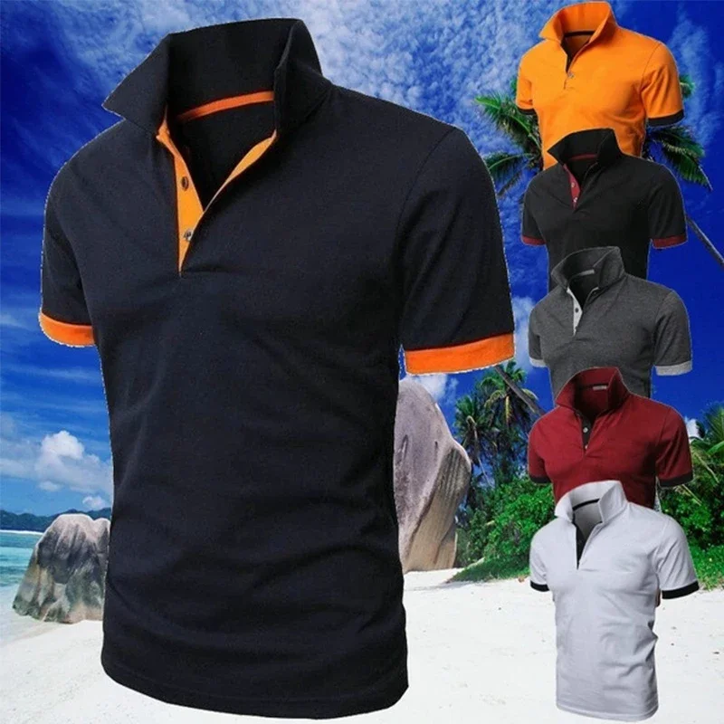 Рубашка с отложным воротником 2024, летняя модная дышащая однотонная мужская Топ с коротким рукавом, новая спортивная одежда, уличная рубашка, 2023, мужские футболки
Рубашка с отложным воротником 2024, летняя модная дышащая однотонная мужская Топ с коротким рукавом, новая спортивная одежда, уличная рубашка, 2023, мужские футболки