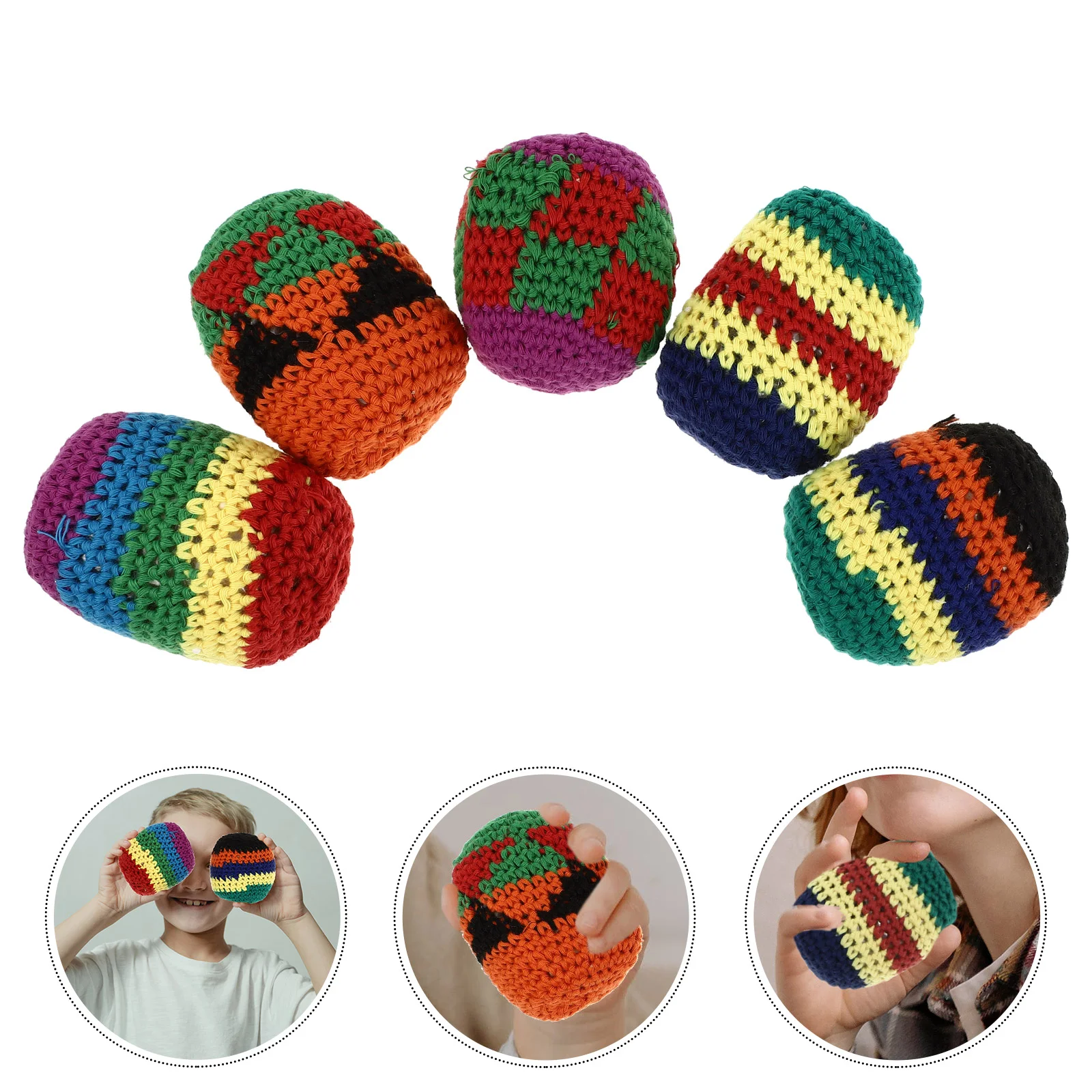 5 Pcs Wool Sandbag Yarn Multicolored Kick Balls Children Game Kids Interactive Toys Family Indoor Weave
5 Pcs Wool Sandbag Yarn Multicolored Kick Balls Children Game Kids Interactive Toys Family Indoor Weave