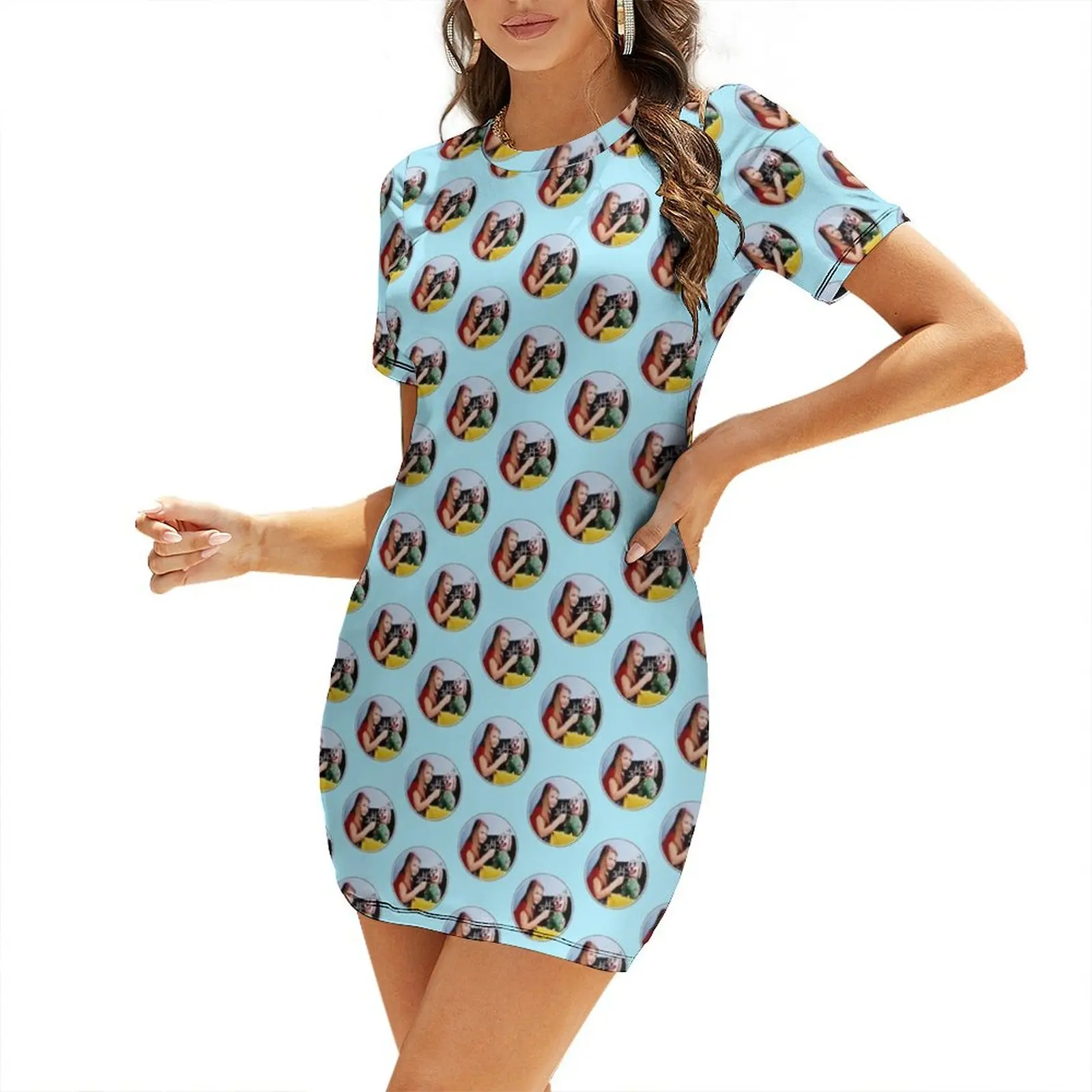 TV Testcard Short Sleeved Dress Women's summer dress dresses korean style luxury evening dresses 2024
TV Testcard Short Sleeved Dress Women's summer dress dresses korean style luxury evening dresses 2024