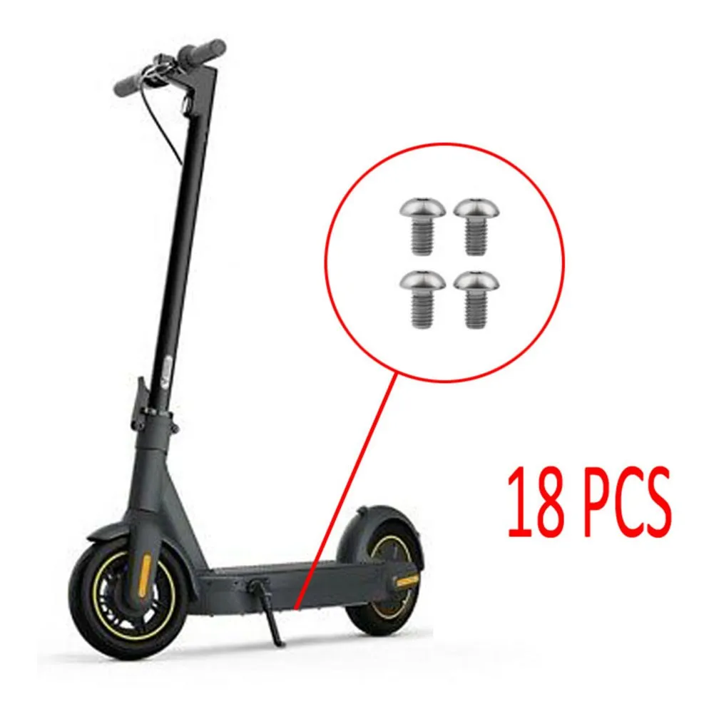 18PCS Electric Scooter Bottom Battery Cover Screw 10*4mm Stainless Steel Metal Screws For Ninebot MAX G30 Cycling Repair Tools
18PCS Electric Scooter Bottom Battery Cover Screw 10*4mm Stainless Steel Metal Screws For Ninebot MAX G30 Cycling Repair Tools