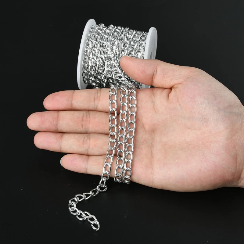 1 Roll Twisted Cable for Cross Necklace Finding Chains for DIY Crafts 5m Aluminum Twisted Curb Chains Silver Golden Chai
1 Roll Twisted Cable for Cross Necklace Finding Chains for DIY Crafts 5m Aluminum Twisted Curb Chains Silver Golden Chai