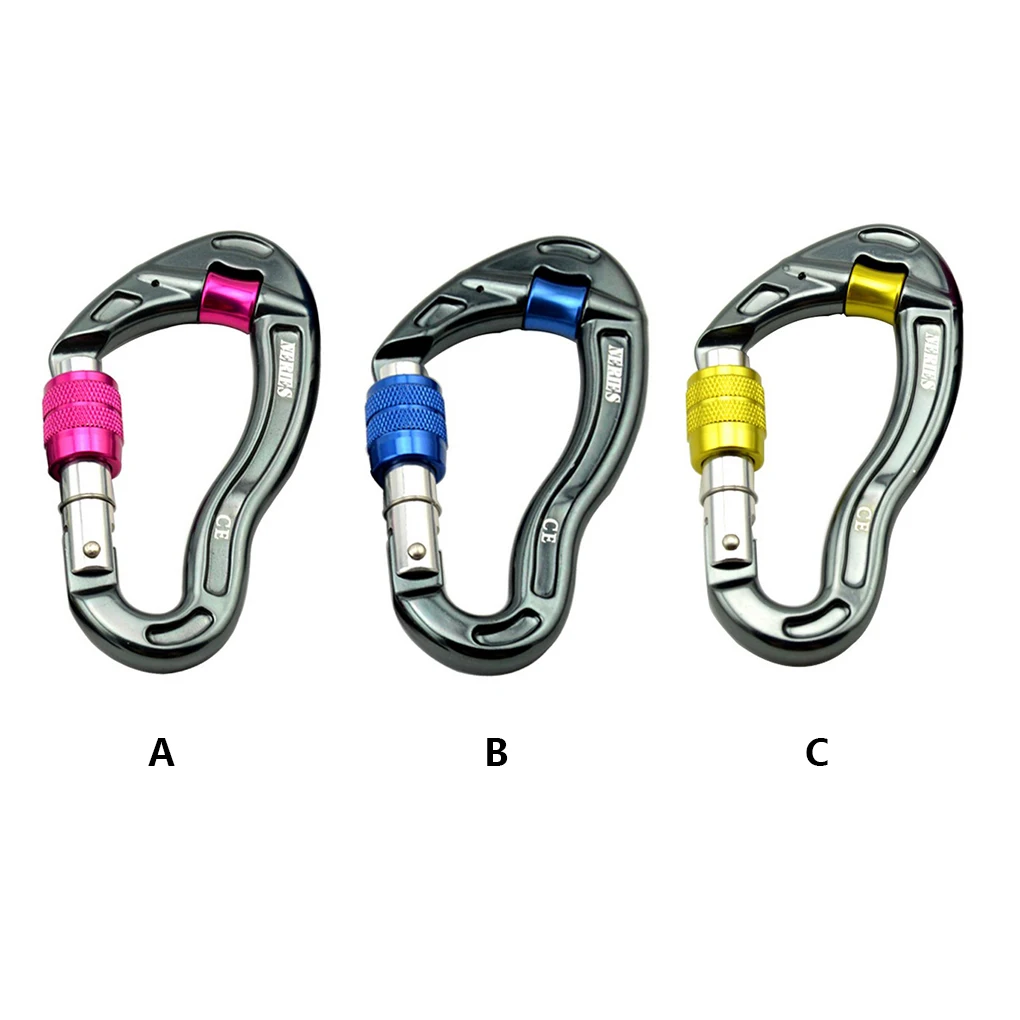 NERIES Carabiner D Shape Reusable Professional Anti-slip Buckle Outdoor Sport Rock Climbing Carabiners with Pulley Red
NERIES Carabiner D Shape Reusable Professional Anti-slip Buckle Outdoor Sport Rock Climbing Carabiners with Pulley Red