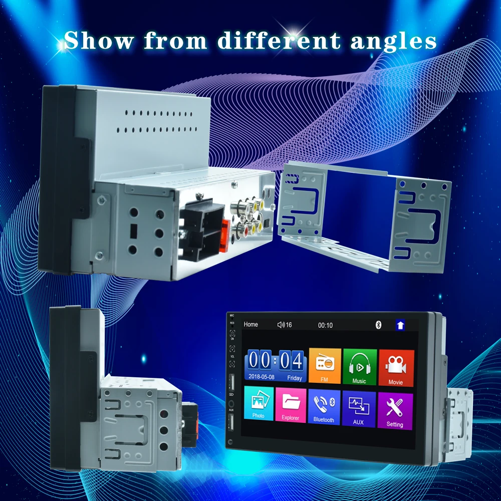 Generic 1 Din 2 Din Universal Car Radio Wire Carplay Android Auto