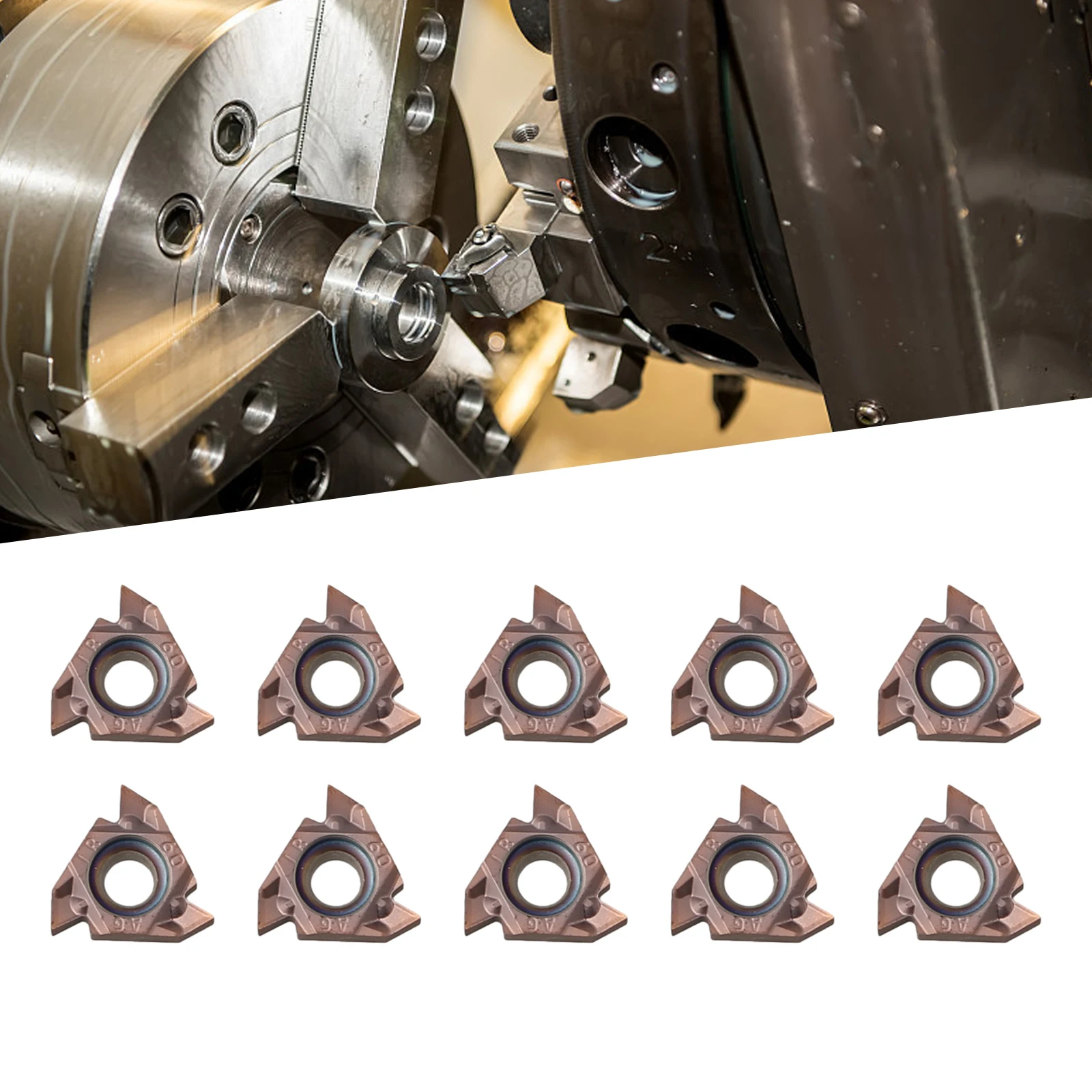 High Performance 16IR AG60 S Carbide Inserts 10pcs Turning Cutting Tool Inserts for Tight Tolerances and Excellent Performance
High Performance 16IR AG60 S Carbide Inserts 10pcs Turning Cutting Tool Inserts for Tight Tolerances and Excellent Performance