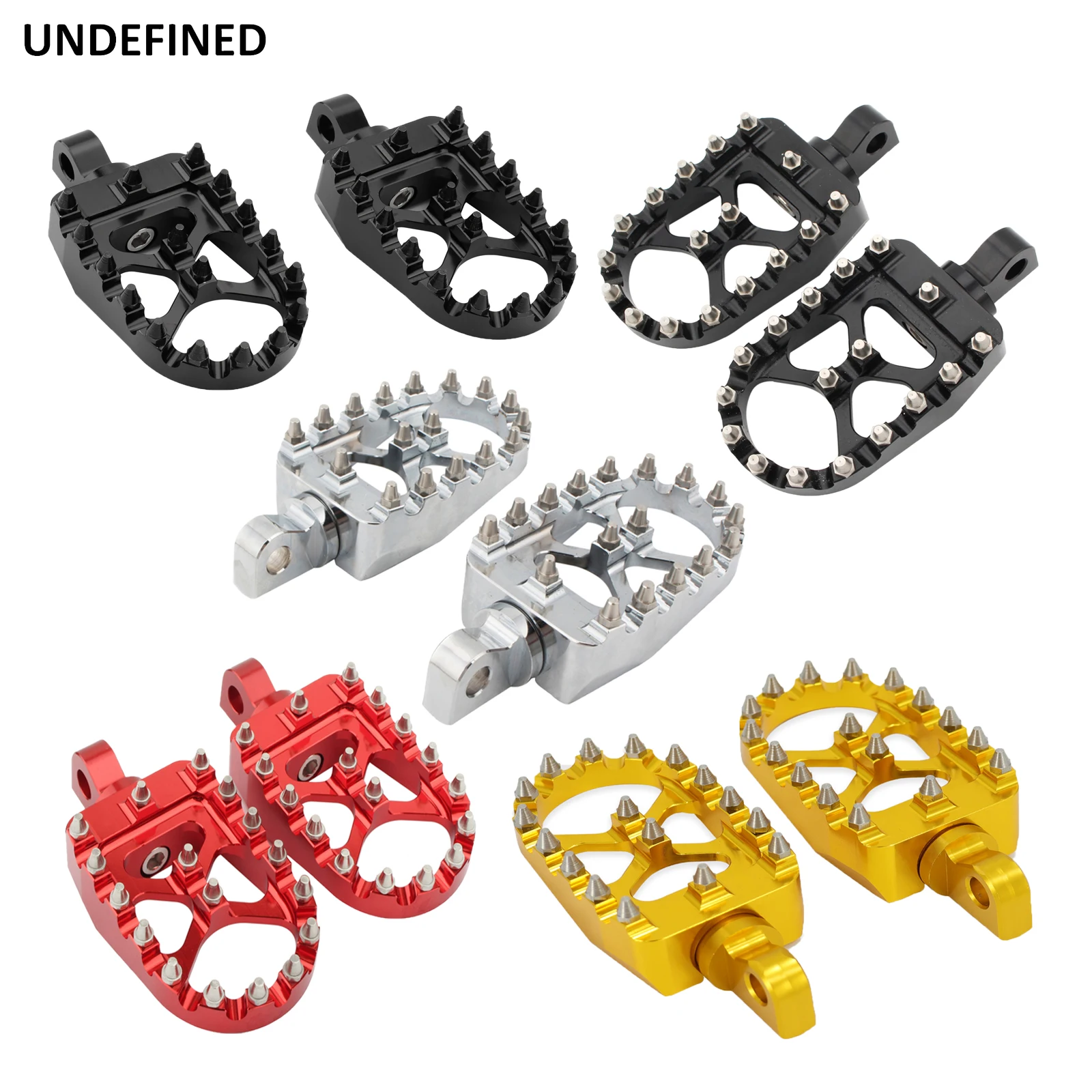 

Motorcycle MX Foot Pegs Offroad Wide Fat Footrests Pedals For Harley Dyna Fat Boy Street Bob Wide Glide Sportster XL 883 1200