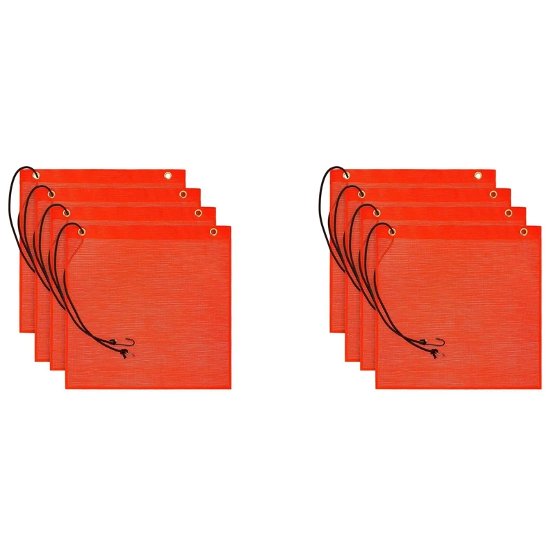 8Pcs 18X18 Inch Mesh Safety Flags Orange Warning Flag Bungee Safety Flag Good Visibility Weatherproof Flag With Grommets
8Pcs 18X18 Inch Mesh Safety Flags Orange Warning Flag Bungee Safety Flag Good Visibility Weatherproof Flag With Grommets