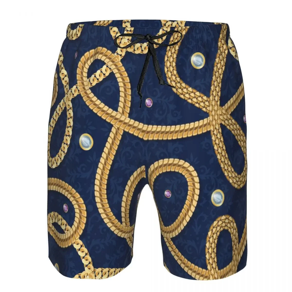 Quick Dry Summer Mens Swimwear Beach Board Short Briefs For Man Gold Chain Seamless Pattern Swimming Trunk Beachwear
Quick Dry Summer Mens Swimwear Beach Board Short Briefs For Man Gold Chain Seamless Pattern Swimming Trunk Beachwear