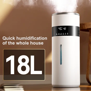 QT-GY2103 대용량 초음파 타이밍 터치 타입 가습기 살균 바닥 가습기, 강한 안개, 1200 ml/h, 18L