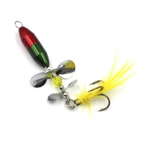 Artificia Spinner Bait Fishing Lure Double Tail Propeller Trout Catfish Lures Spoonbait Crankbaits With Fishhook Fishing Tackle
Artificia Spinner Bait Fishing Lure Double Tail Propeller Trout Catfish Lures Spoonbait Crankbaits With Fishhook Fishing Tackle