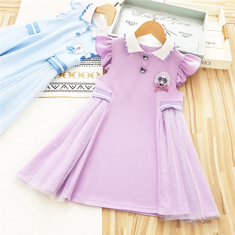 Летнее платье для девочек, детская вязаная юбка Kuromi, милая модная удобная мягкая легкая Новая модная юбка для отдыха с героями мультфильмов 
Летнее платье для девочек, детская вязаная юбка Kuromi, милая модная удобная мягкая легкая Новая модная юбка для отдыха с героями мультфильмов