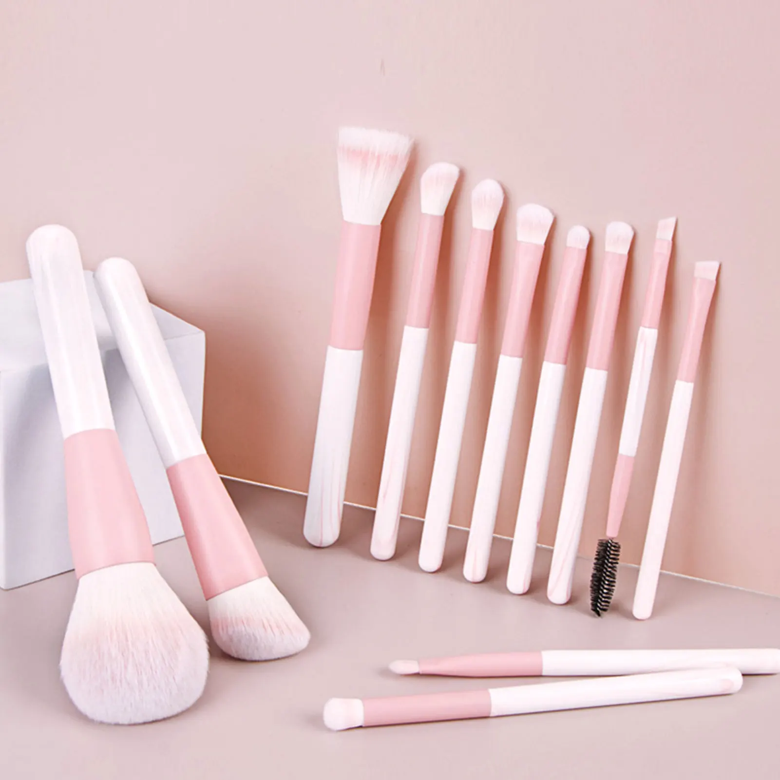 12Pcs Makeup Brushes Set Synthetic Pink Powder Eyeshadow Concealer Cosmetic Brushes Artificial Fiber Soft Bristles Beauty Tools
12Pcs Makeup Brushes Set Synthetic Pink Powder Eyeshadow Concealer Cosmetic Brushes Artificial Fiber Soft Bristles Beauty Tools