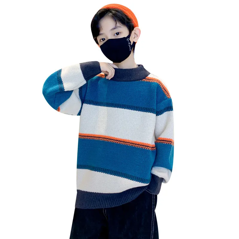 2023 Boys Sweaters Striped Pullover Knit Kids Clothes Winter Thicken Tops Children Sweaters Big Boy Clothing O-Neck New Arrivals
2023 Boys Sweaters Striped Pullover Knit Kids Clothes Winter Thicken Tops Children Sweaters Big Boy Clothing O-Neck New Arrivals