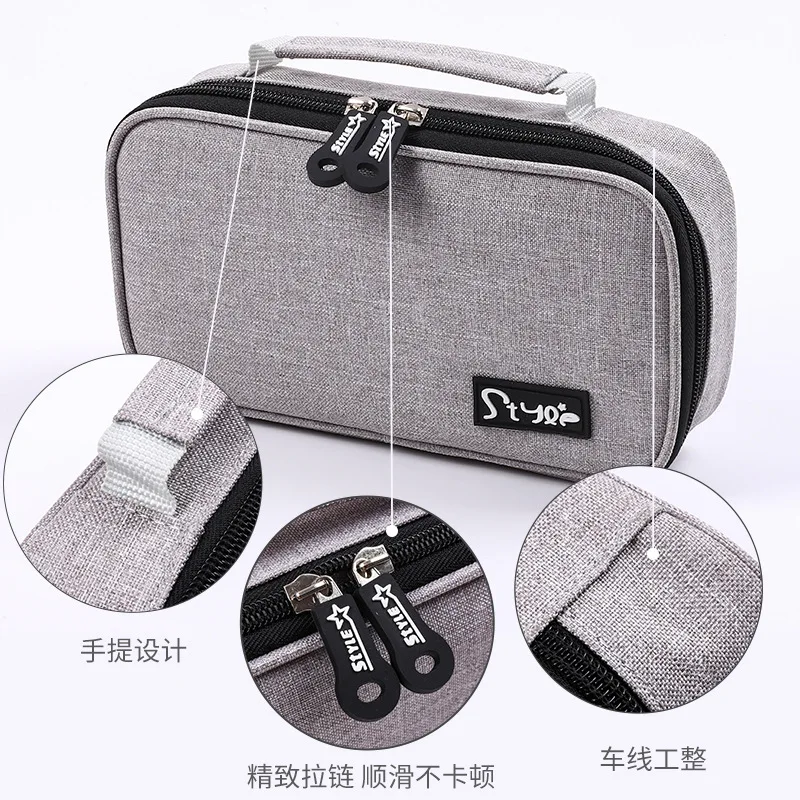 Canvas penholder Student three layer large capacity simple multi-function penholder korean stationery kawaii bag
Canvas penholder Student three layer large capacity simple multi-function penholder korean stationery kawaii bag