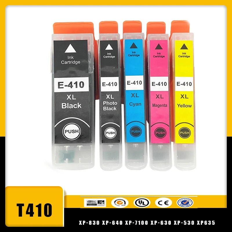 

410xl Ink Cartridge Replacement for Epson 410XL 410 XL T410XL Use for Expression XP-830 XP-640 XP-7100 XP-630 XP-530 XP635