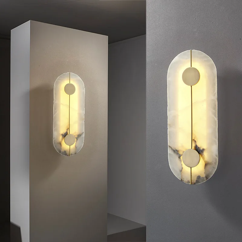 Nordic Modern Creative Marble Wall Lamp for Living Room Gold Copper Home Indoor Decoration LED Sconce Bedroom Bedside Round
Nordic Modern Creative Marble Wall Lamp for Living Room Gold Copper Home Indoor Decoration LED Sconce Bedroom Bedside Round