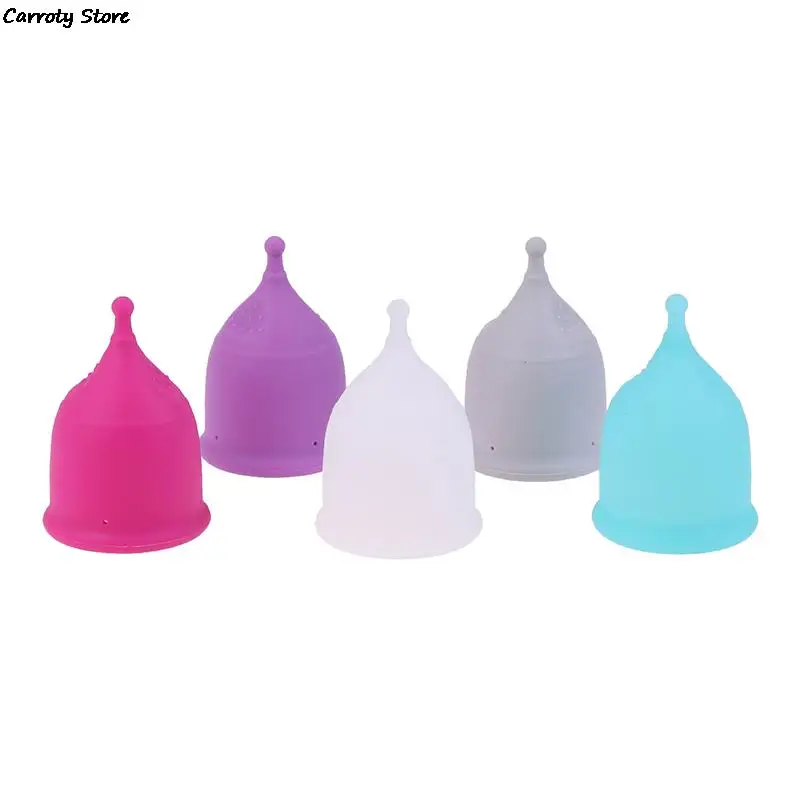 

1PC Portable Menstrual Cup Medical Silicone Leak-proof Lady Women Menstrual Period Cup Feminine Hygiene Product