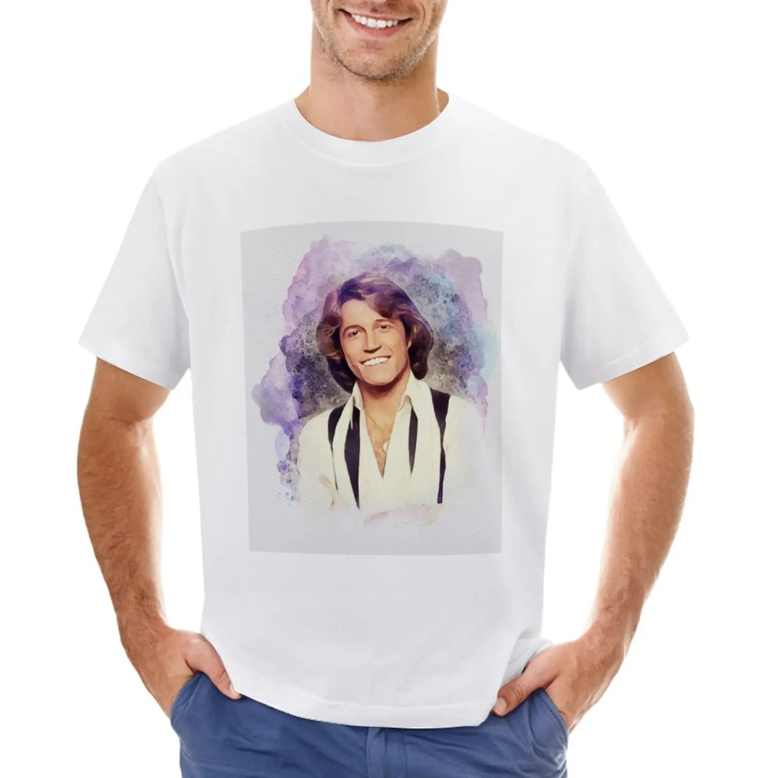 

Andy Gibb, Music Legend T-Shirt plain tops animal prinfor boys mens t shirts pack