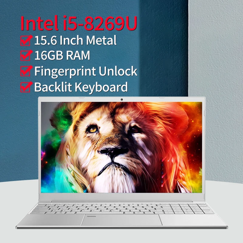 Фото Ноутбук Intel Core i5-8279U 1920*1080 IPS 16 Гб ОЗУ ТБ SSD 15 6 дюймов игровой ноутбук компьютер с