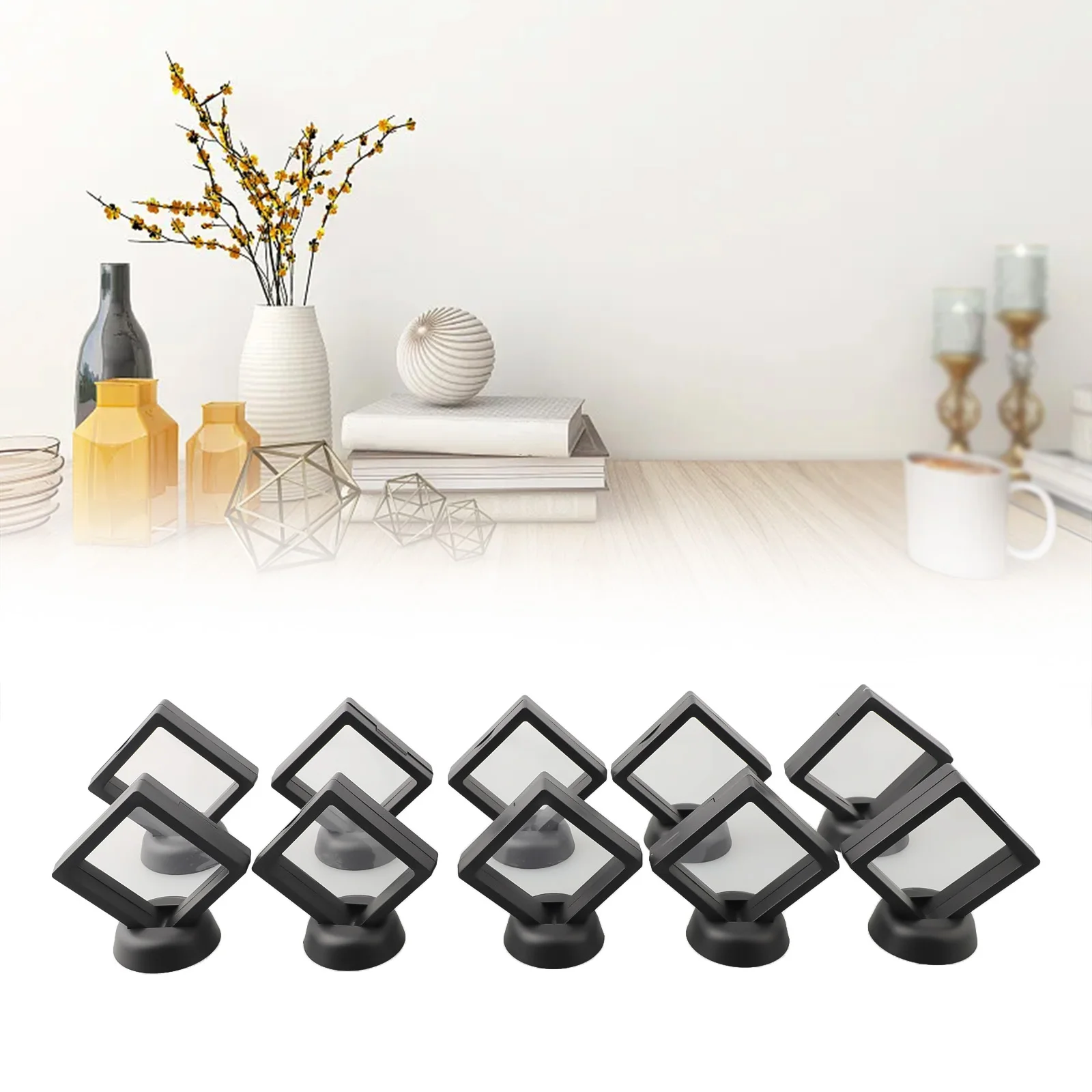 5/10PCS Floating Frame Holder Stand Box Clear Jewelry Ring Coin Display Case Rack Home Decoration Accessories
5/10PCS Floating Frame Holder Stand Box Clear Jewelry Ring Coin Display Case Rack Home Decoration Accessories