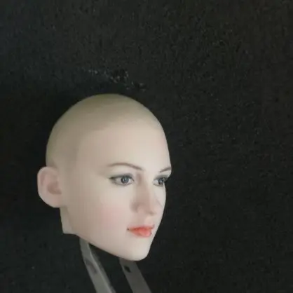 

TBLeague 1/6 Female bald head Sculpt blue eyes women doll Head carving for 12" action Figure jiaou Phicen Pale Body