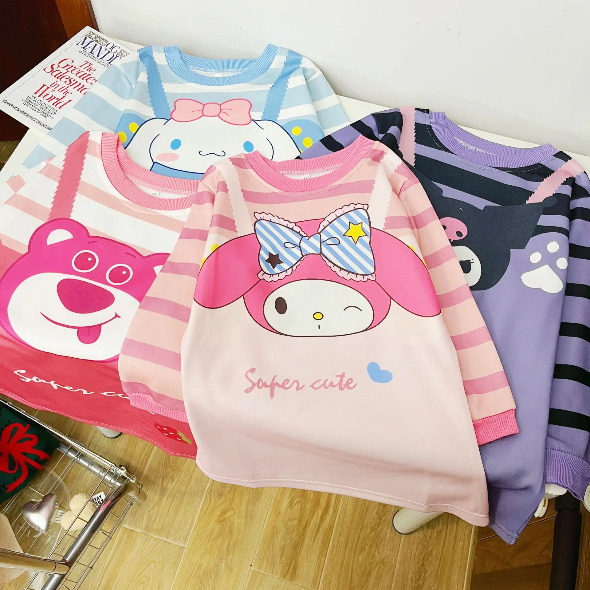Sanrio Girl Dresses Hello Kitty Cinnamoroll My Melody Autumn and Winter Clothes Cartoon Fake Two Long-Sleeved Suspenders Clothes
Sanrio Girl Dresses Hello Kitty Cinnamoroll My Melody Autumn and Winter Clothes Cartoon Fake Two Long-Sleeved Suspenders Clothes