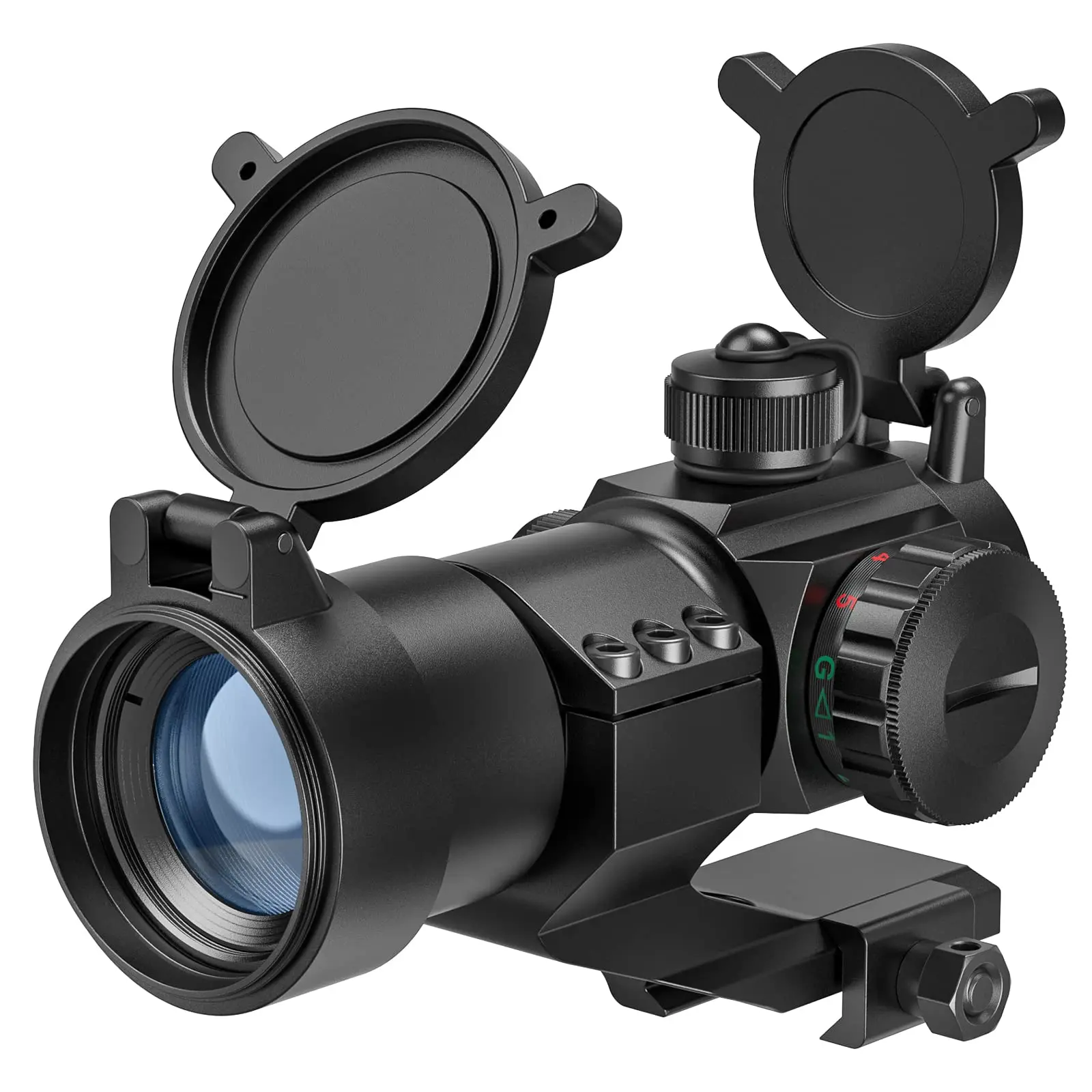 

Rifle 4MOA 1X 30MM Red Green Dot Scope Unlimited Reflex Sight keep zero well Clearer And Brighter For 20mm Cantilever Mount