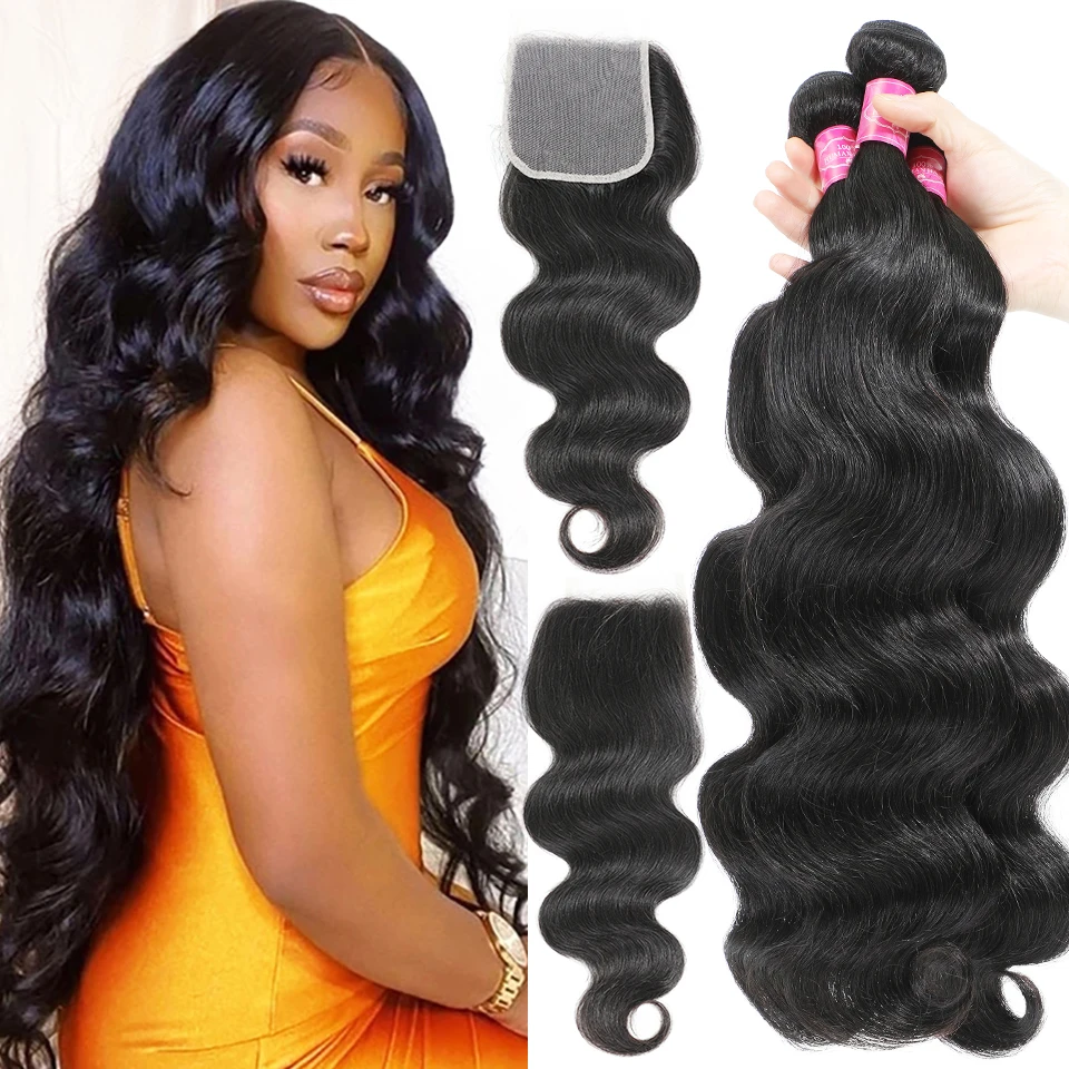 Brazilian Body Wave Bundles With Closure 100% Virgin Human Hair Bundles With Lace Frontal Raw Hair Weave Extensions 12A Grade
Brazilian Body Wave Bundles With Closure 100% Virgin Human Hair Bundles With Lace Frontal Raw Hair Weave Extensions 12A Grade