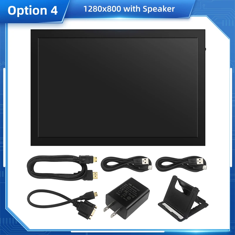 10.1 Inch IPS LCD for Raspberry Pi 5 / 4 Touch Screen 1024x600 / 1280x800 Display with Holder Monitor for Raspberry Pi 5 4B PC 10.1 Inch IPS LCD for Raspberry Pi 5 / 4 Touch Screen 1024x600 / 1280x800 Display with Holder Monitor for Raspberry Pi 5 4B PC