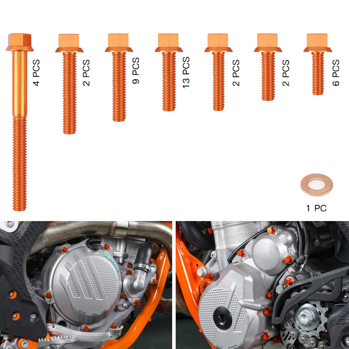 Motocross M5 M6 Engine Clutch Case Cover Bolts Screw Cu-seal Ring Kit for KTM EXC XCW 250 300 EXC250 EXC300 2020 2021 2022
Motocross M5 M6 Engine Clutch Case Cover Bolts Screw Cu-seal Ring Kit for KTM EXC XCW 250 300 EXC250 EXC300 2020 2021 2022