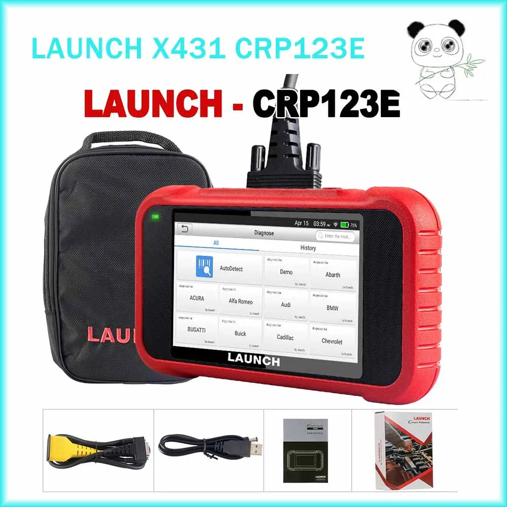 

LAUNCH X431 CRP123E Car OBD2 Diagnostic Tools Automotive OBD Scanner ABS SRS Airbag Engine AT SAS OIL Brake Reset Free Update