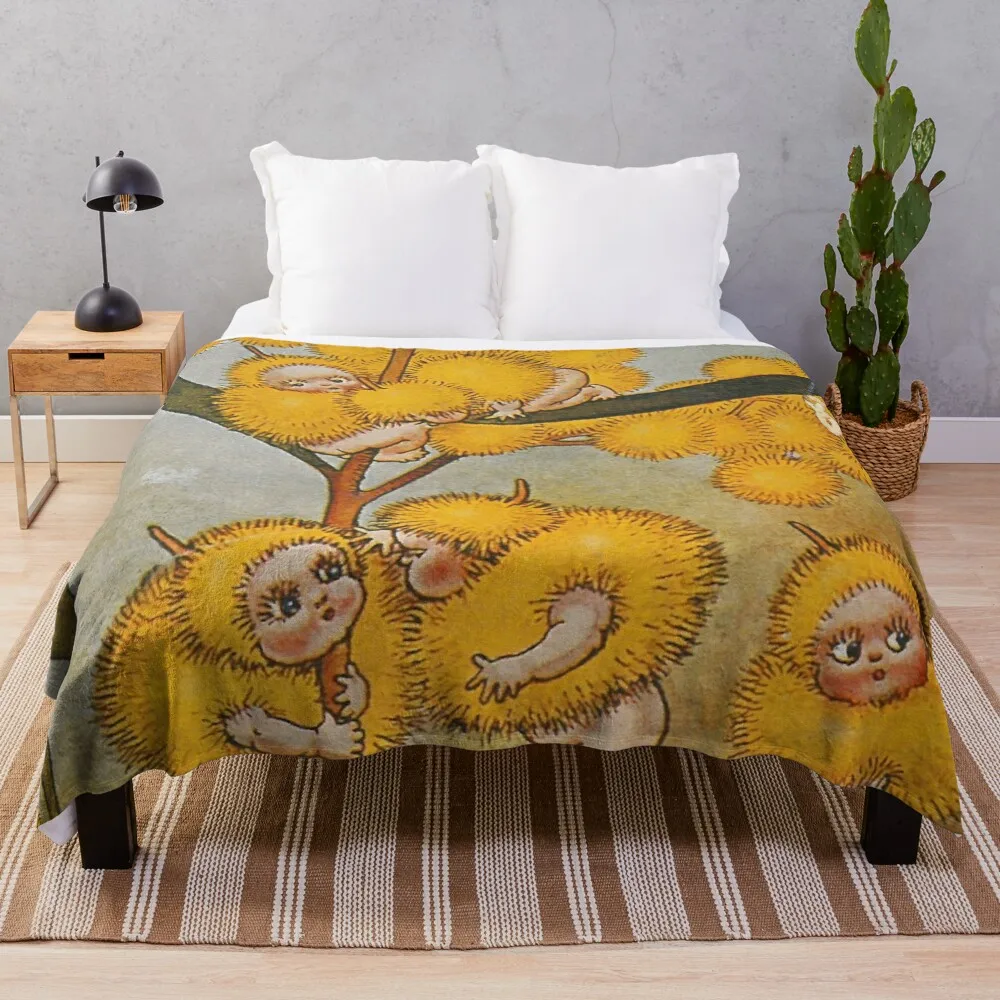 Wattle Babies - May Gibbs Print Throw Blanket Camping Blanket Blanket For Baby sofa
Wattle Babies - May Gibbs Print Throw Blanket Camping Blanket Blanket For Baby sofa