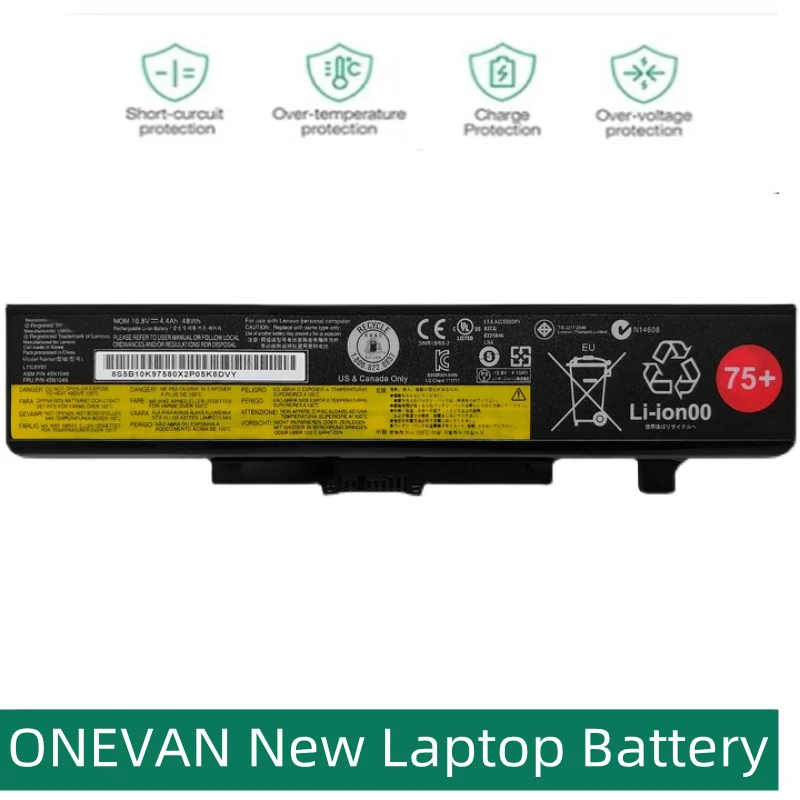 

ONEVAN New Y480 Y485p Battery for Lenovo ThinkPad Edge E430 E440 E431 E435 E530 E531 E535 E540 E430C E545 K49A 45N1043