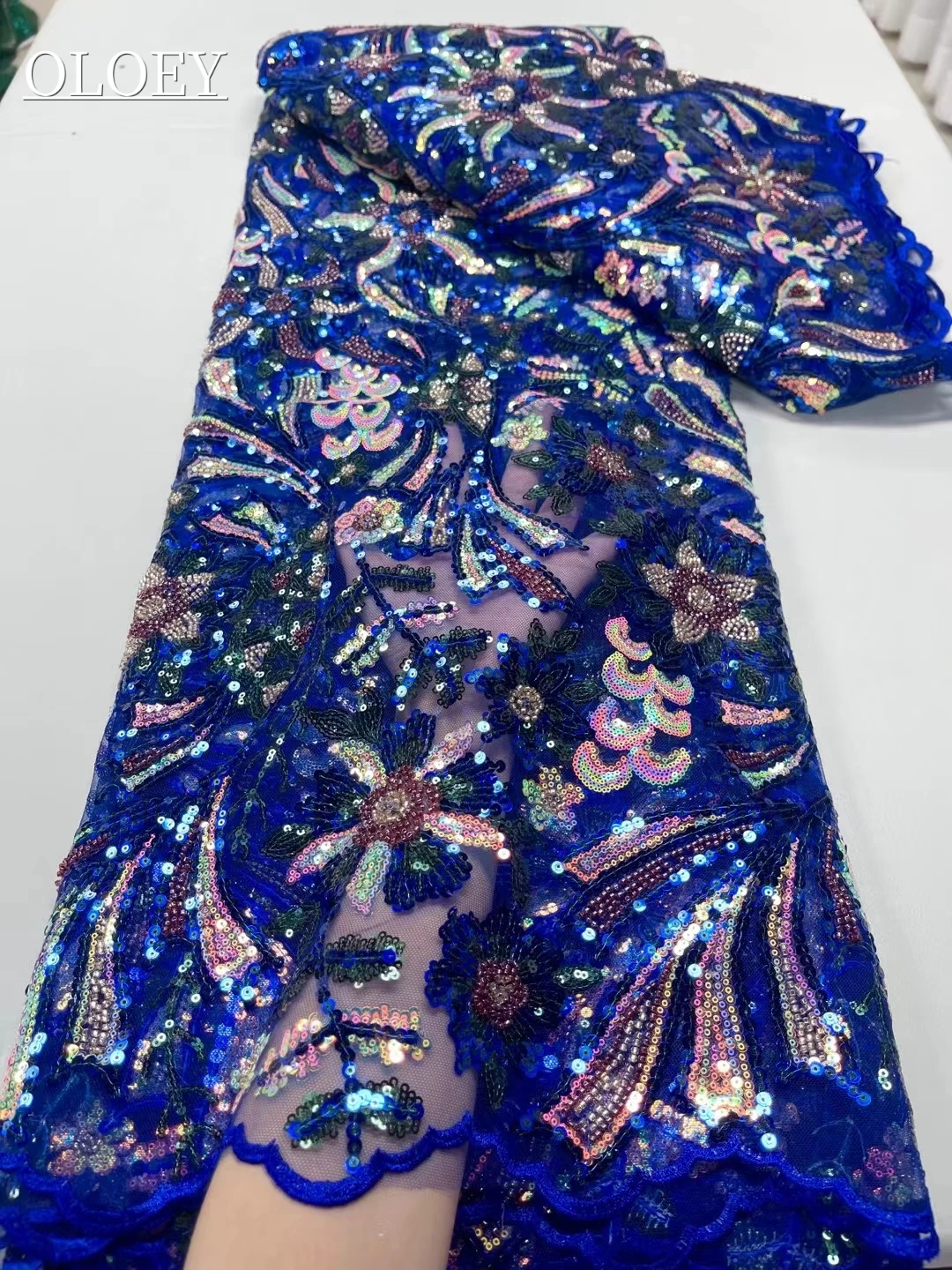 Fashion 2023 French Embroidery Groom Muliticolor Lace Fabric African Nigerian With Sequins Fabric For Wedding Dress
Fashion 2023 French Embroidery Groom Muliticolor Lace Fabric African Nigerian With Sequins Fabric For Wedding Dress