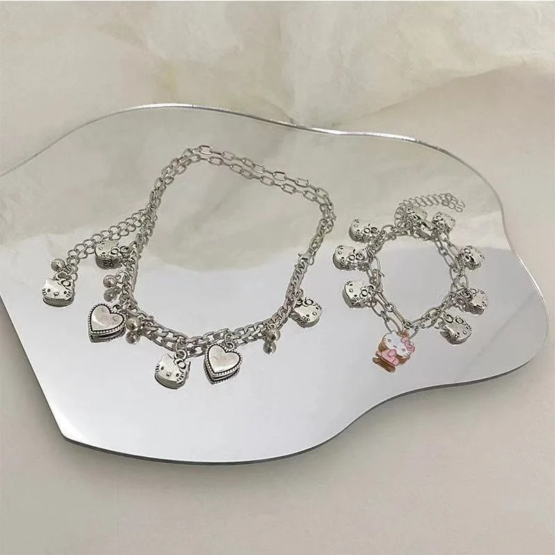 Sanrio Hello Kitty Bracelet Anime Figures Cartoon Shiny Alloyed Anime Merchandise Decoration Birthday Gift Valentine’s Day Gifts
Sanrio Hello Kitty Bracelet Anime Figures Cartoon Shiny Alloyed Anime Merchandise Decoration Birthday Gift Valentine’s Day Gifts