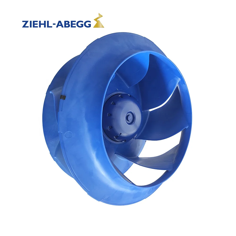 

Ziehl-abegg RH63V-ZIK.GL.VR 380V AC 50HZ 2.8KW 4.4A 1200RPM IP54 FFU Fan Filter Unit Clean Room Centrifugal Cooling Fan