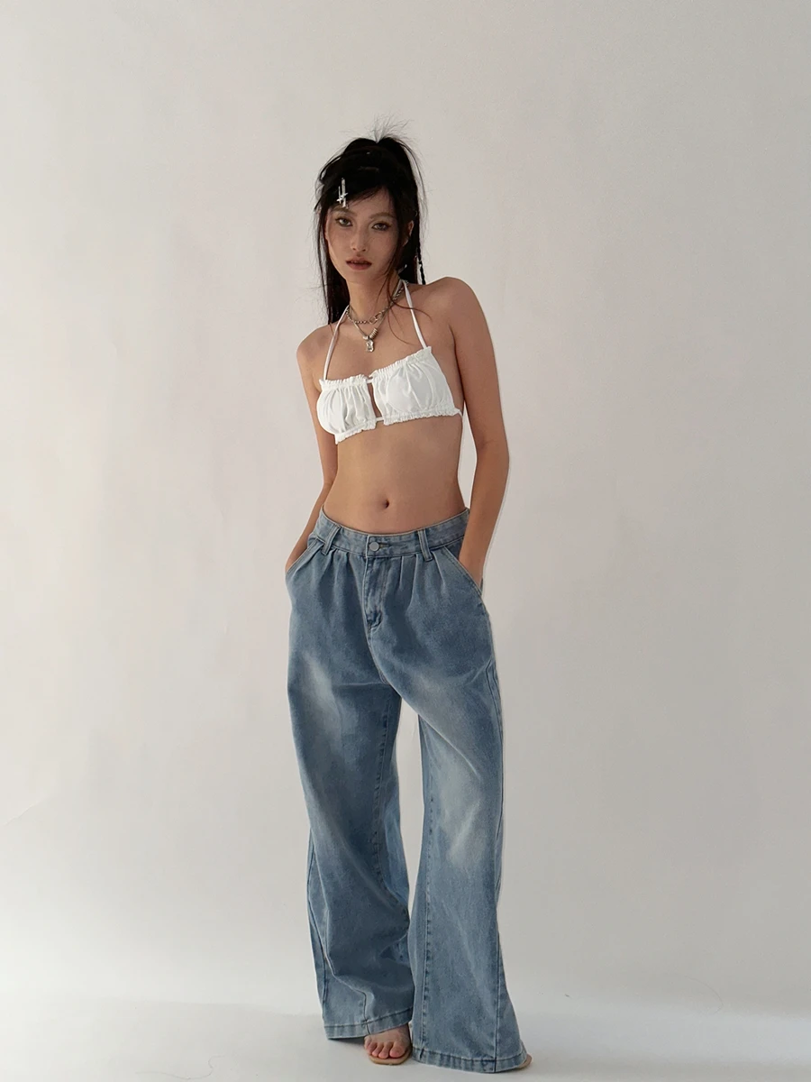 wsevypo Women’s Baggy Jeans Pants Vintage Mid Rise Wide Leg Denim Trousers Casual Grunge Streetwear Loose Button Bottoms
wsevypo Women’s Baggy Jeans Pants Vintage Mid Rise Wide Leg Denim Trousers Casual Grunge Streetwear Loose Button Bottoms