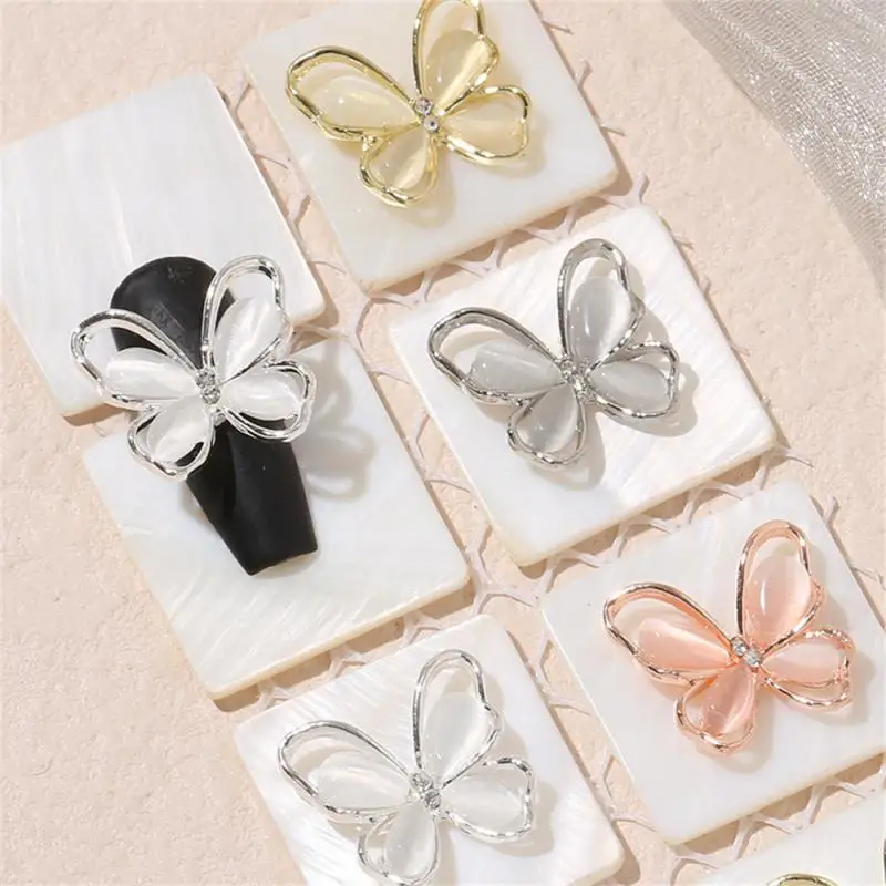 

Popular Nail Accessories Sparkling Diamonds Elegant Butterfly Cat Eye Stone Must-have Stylish Luxurious And Simple Best-selling
