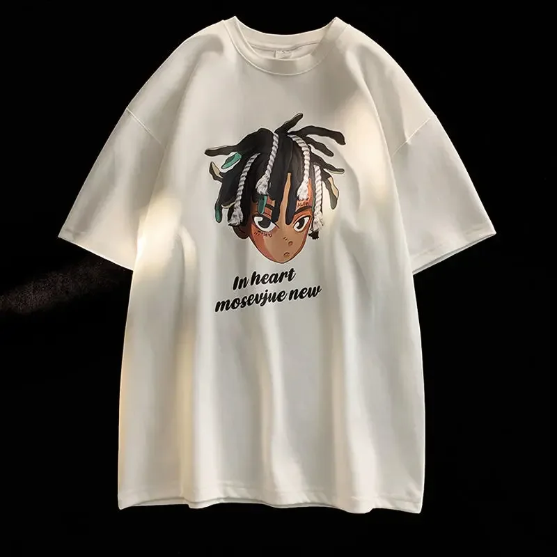 European and American high street trend short sleeved t-shirt men summer trend loose Hong Kong style all match top half sleeve
European and American high street trend short sleeved t-shirt men summer trend loose Hong Kong style all match top half sleeve